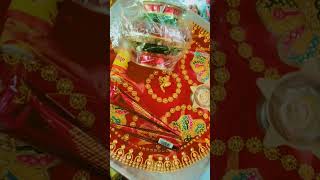 Karva chauth special thali decoration [upl. by Eecyac305]