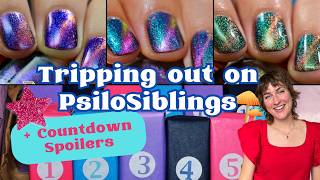 Super TRIPPY PsiloSibs Magnetic Nail Polish  Clionadh Countdown Lacquer Box Spoilers and Swatches [upl. by Bartholomew]