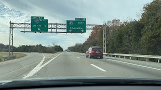 Driving from Roanoke VA to Knoxville TN on Interstate 81 and Interstate 40 [upl. by Winnie]