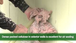 Insulating Walls with Dense Packed Cellulose [upl. by Seeto]