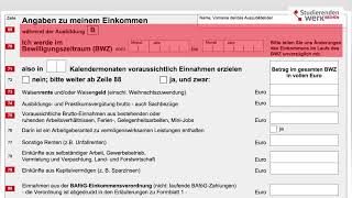 So füllst du deinen BAföGAntrag aus 201819 [upl. by Ahsilet]