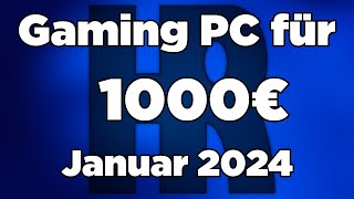 1000€ Gaming PC Januar 2024  Ryzen  RX 7700XT  Computer günstig kaufen [upl. by Wilkins]