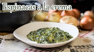 Las Espinacas más cremosas que probarás nunca 🥬🥬 [upl. by Honna]