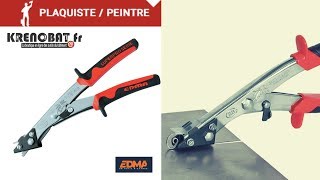 Cisaille grignoteuse Supercoup NR1® avec coupe copeaux intégré tôle plane  Edma [upl. by Svoboda]