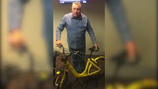 Dockless bike turns up in Ray Hadleys studio [upl. by Aneis29]