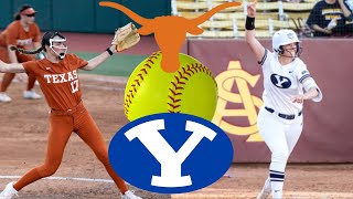 NCAA Softball Highlights 3 Texas vs BYU March 15 2024 [upl. by Kaycee]