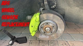 ABS Wheel Speed Sensor Replacement On My Audi A4 B8 [upl. by Nekcerb]