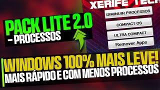 Pack Lite 20 Ganhe Desempenho Limpando Processos e Compactando o Windows 🔧 [upl. by Ecinnaj]