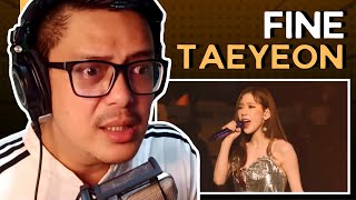 TAEYEON 태연  FINE  SOUND ENGINEER REACTION [upl. by Aurore]