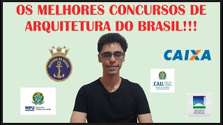 QUAIS SÃƒO OS MELHORES CONCURSOS DE ARQUITETURA DO BRASIL [upl. by Cadmar]