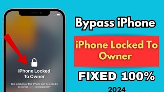 How To Bypass iCloud iPhone Locked To OwnerUnlock Without Apple ID Without OwnerFIXED ✅ [upl. by Marne]