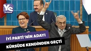 İYİ Partinin adayı kürsüde kendinden geçti [upl. by Morehouse]