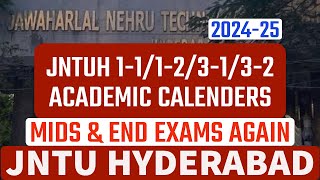 JNTUH 11123132 ACADEMIC CALENDERSjntuh [upl. by Akiv650]