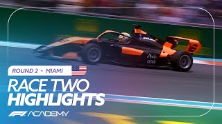 Race Two Highlights  Miami 2024  F1 Academy [upl. by Seebeck450]