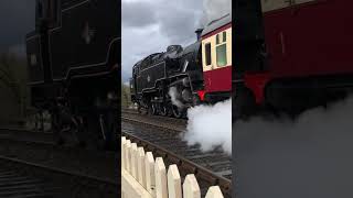 BR 4MT 80151 leaving Sheffield Park Station withe the Wealden rambler service the bluebell railway [upl. by Childers]