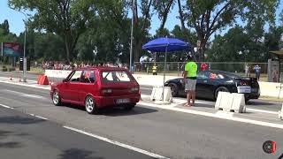 Yugo turbo vs Nissan GTR Drag race [upl. by Roselia]