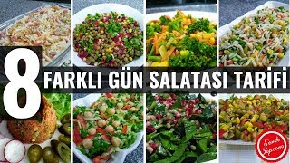 8 Farklı Gün Salatası Tarifleri ve Çeşitleri salata [upl. by Jala]