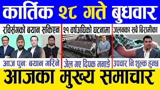 Today news 🔴 nepali news  aaja ka mukhya samachar nepali samachar live  Kartik 28 gate 2081 [upl. by Lantha]