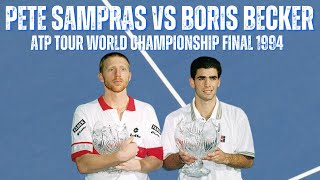 PETE SAMPRAS VS BORIS BECKER  1994 ATP TOUR WORLD CHAMPIONSHIP FINAL [upl. by Lundeen]