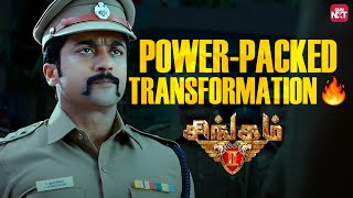 Suriya’s Ultimate Transformation Scene🔥  Singam 2  Santhanam  Anushka Shetty  Sun NXT [upl. by Cristen]