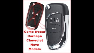 Troca carcaça chave canivete Chevrolet Onix Prisma Cruze Cobalt Sonic Spin [upl. by Nyssa53]