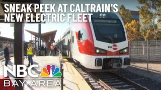 CloseUp Look at Caltrains New Electric Fleet [upl. by Nonnah]