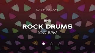 ROCK DRUMS  100 BPM  BNB [upl. by Budwig107]