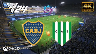 EA FC 24  Boca Juniors vs Banfield  Liga Argentina 2024 4K60 [upl. by Powel]