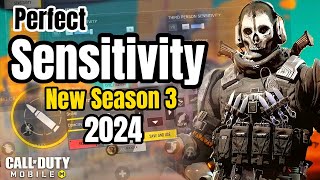 Ultimate Zero Recoil Sensitivity Settings For Call Of Duty Mobile New Season 3 Battle Royale and MP [upl. by Llenahs]