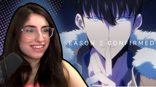 SOLO LEVELING SEASON 2 OFFICIAL TRAILER REACTION [upl. by Alarise]