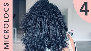 4 Month Micro Dreadlocks Update  Relaxed Hair Conditioner Traditional locs [upl. by Katerina771]