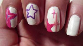 Let Your Inner Star Shine Nail Tutorial by httpnaildesignse [upl. by Anire895]