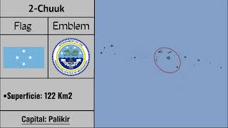 Régions des Micronésie 🇫🇲 [upl. by Morgun]