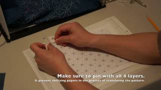 How to Transfer Sashiko Pattern on Fabric Sashiko Tutorial [upl. by Poole956]