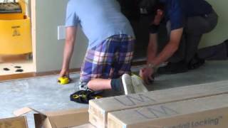 Installing Engineered Hardwood Floor Preparing the Surface [upl. by Euqitsym]