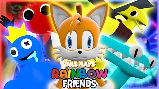 Tails plays  ROBLOX RAINBOW FRIENDS  Chapter 1 and 2 feat Newgadjet66 [upl. by Efrem]