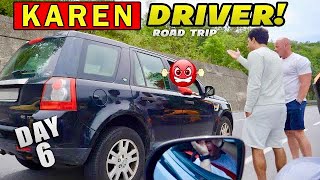 ANGRY KAREN DRIVER CALLS THE POLICE EUROTRIP DAY 6 [upl. by Stutzman676]