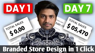 Create Branded Shopify Dropshipping Store in One ☝️Click using Ai [upl. by Aldous]