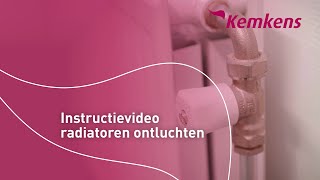 Instructievideo radiatoren ontluchten  Kemkens [upl. by Apur]