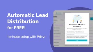 Free Lead Distribution Software  Privyr Platform Demo [upl. by Plossl]