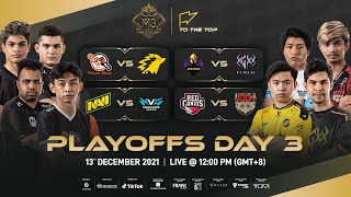 ENGLISH M3 Playoffs Day 3  MLBB World Championship 2021  Singapore [upl. by Pare501]