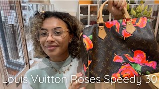 Louis Vuitton Roses Stephen Sprouse Speedy 30 Review [upl. by Roselba775]