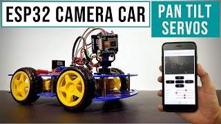 Camera Car With Pan Tilt Control  ESP32Cam [upl. by Charleen]