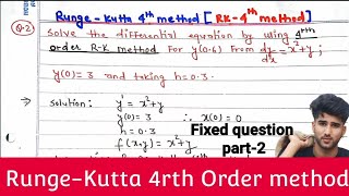 Runge kutta 4th order method part2 Rk4 method Numerical Method [upl. by Kirsteni900]