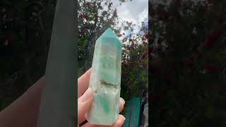 Amazonite Brings Emotional Balance Calms Alleviates worry Fear and Doubt spiritualawakening [upl. by Ahsienahs251]