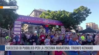 Palermo Successo di pubblico per la 29esima Maratona trionfo keniano [upl. by Aisatnaf]