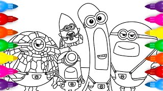 Despicable Me 4 Mega Minions Coloring Page [upl. by Monique708]