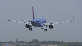 quotITA Airways Airbus A320 EIHOJ Landing at Birmingham Airportquot [upl. by Ttsepmet409]