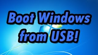 How to boot upinstall Windows from a USBFlash drive [upl. by Neivad3]