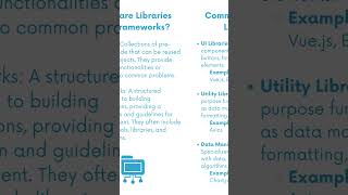 When to Use a Library vs a Framework Understanding Their Strengths library framework javascript [upl. by Tace]